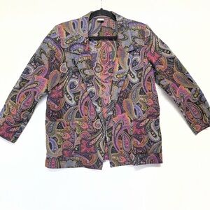 Vintage Terry Chicago Woman’s Paisley Jaquard Blazer